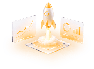 Celebration marking the milestone of a crypto trading platform's first public launch